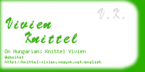 vivien knittel business card